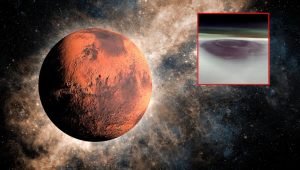 NASA’s Mars Orbiter Snaps Rare Image of 12-Mile-High Volcano Plume